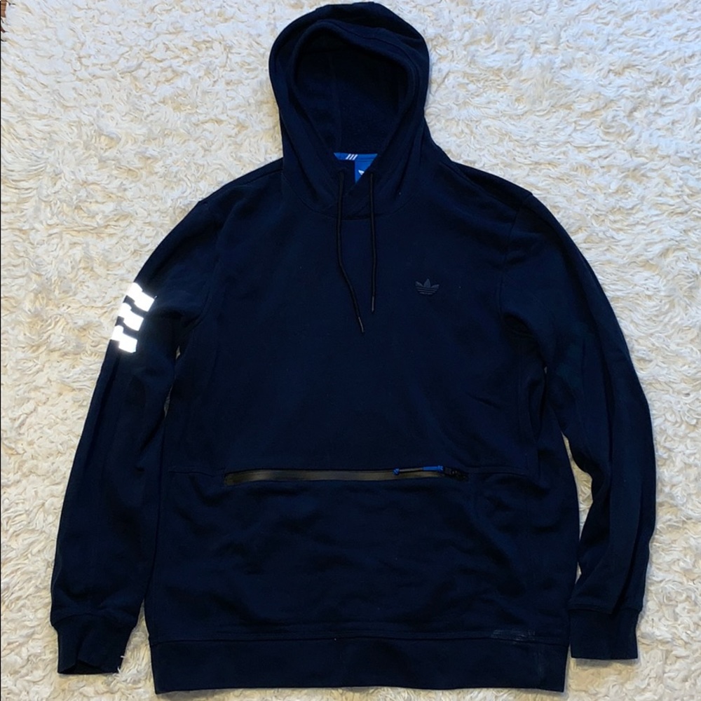 NWOT Adidas Fleece Lined Drawstring Hoodie